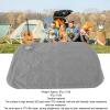 flexman Inflatable Seat Cushion, Water Resistance Foldable Camping Seat Cushion, Portable Large Chair Pad for Camping, Picnics, Hiking, Mountaineering (Gray) view 3