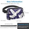 Pink Flower Peace Dove-1704 Unisex Style Fanny Pack: Fashion Waist Packs, Crossbody Bags Sport Slim Fashionable for Jogging Hiking Hiker Woman Man view 3