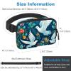 Green Leaf Flower Dove-1758 Unisex Style Fanny Pack: Fashion Waist Packs, Crossbody Bags Sport Slim Fashionable for Jogging Hiking Hiker Woman Man view 3