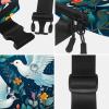 Green Leaf Flower Dove-1758 Unisex Style Fanny Pack: Fashion Waist Packs, Crossbody Bags Sport Slim Fashionable for Jogging Hiking Hiker Woman Man view 4