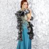Mikovivi Organza Boa, 1920s Boa Accessories for Women's Concert Party Dance Show Halloween Costume (Black) view 4