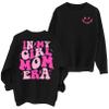 HQP in My Girl Mom Era Sweatshirt Mama Sweatshirt Mom Life Letter Printed Shirt Casual Long Sleeve Pullover Mama Gifts Tops Black view 1