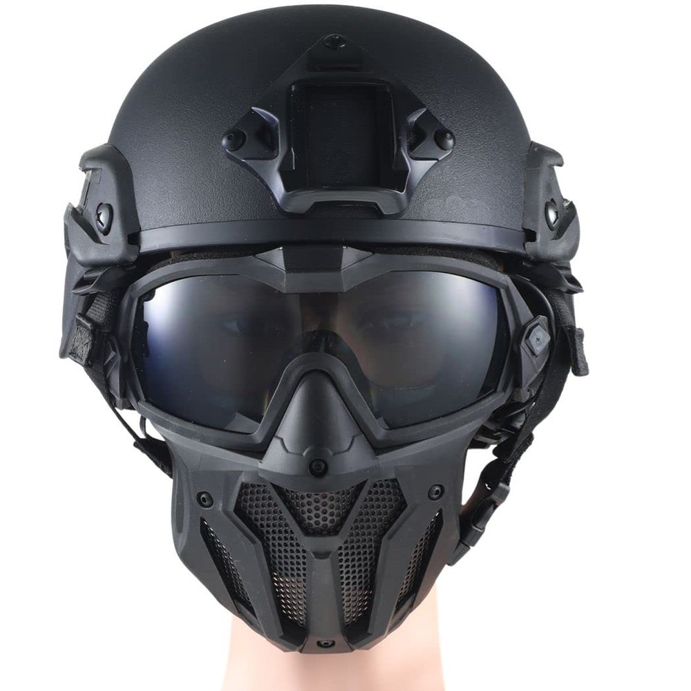 2Pcs Face Full Protective Airsoft Mask Electric: Mask Outdoor Game Mask Cycling
