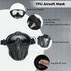 2Pcs Face Full Protective Airsoft Mask Electric: Mask Outdoor Game Mask Cycling view 2
