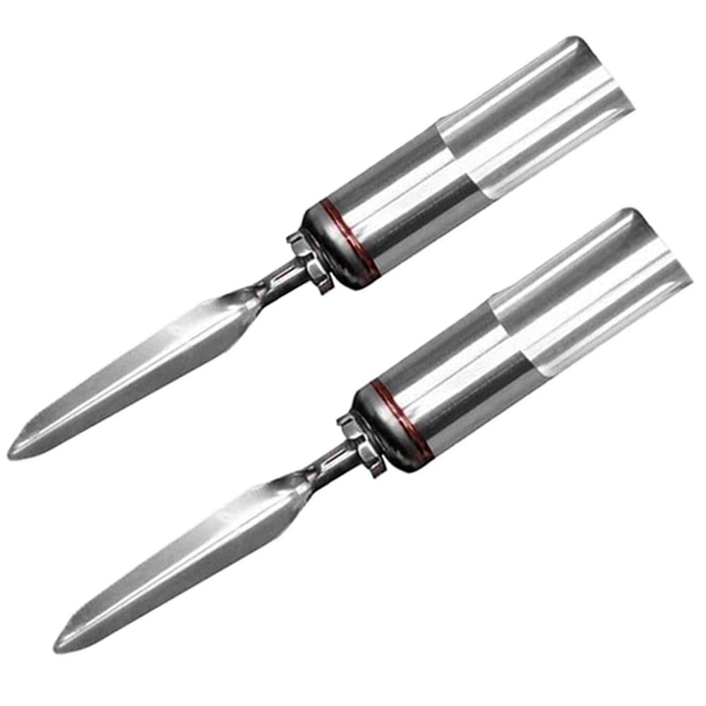 2Pack  Portable & Detachable Folding Fishing Rod Pole Holder,Firmer Stainless Steel Ground Support Stand Universal Fit