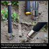 2Pack  Portable & Detachable Folding Fishing Rod Pole Holder,Firmer Stainless Steel Ground Support Stand Universal Fit view 3