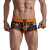 JOCKMAIL Mens Underwear Boxer Briefs Breathable Soft Moisture-Wicking Underwear for Men (US, Alpha, Large, Regular, Regular, Orange) view 2