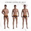 JOCKMAIL Mens Underwear Boxer Briefs Breathable Soft Moisture-Wicking Underwear for Men (US, Alpha, Large, Regular, Regular, Orange) view 3
