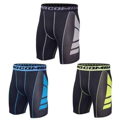 Rivccku 3 Pack Compression Shorts Men Sports Underwear Cycling Shorts Mens for Running Workout Gym Rugby Yoga Boxing 3 Pack