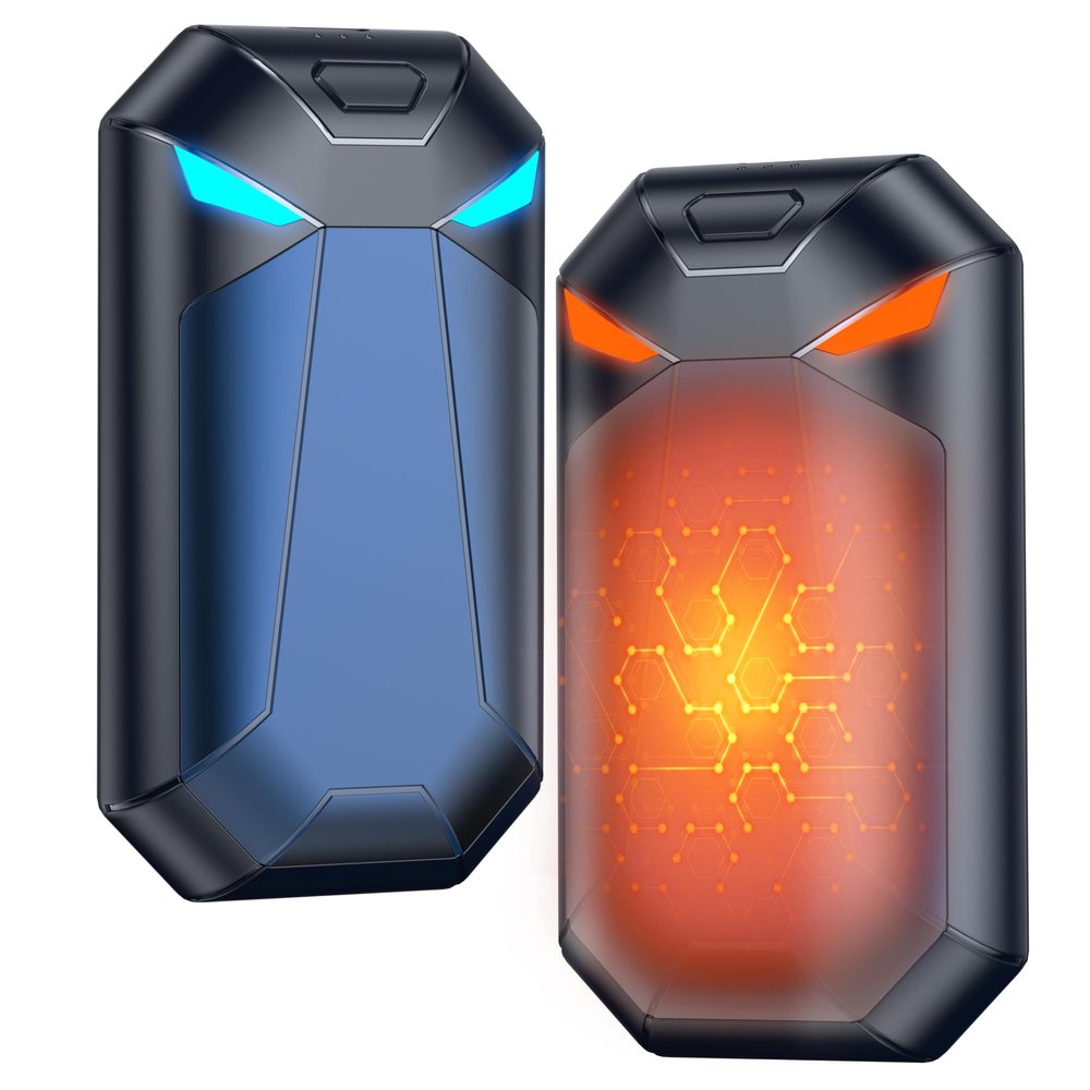 Hand Warmers Rechargeable 2 Pack,Electric Hand Warmers 6000mAh,20Hrs Long Safe Rechargeable Hand Warmer,Birthday Gifts for Men & Women, Hunting Gear,Camping Essentials,Travel Essentials