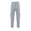 Mens Heavyweight Fleece Cargo Sweatpants Joggers Baggy Elastic Waist Drawstring Workout Pants with Pockets Winter A- Grey view 2