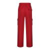 Mens Heavyweight Fleece Cargo Sweatpants Joggers Baggy Elastic Waist Drawstring Workout Pants with Pockets Winter A- Red view 3