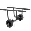 Kayak Cart Boat Canoe Carrier Dolly, Boat Dolly Cart Transport Carrier with 8" Wheels, Width Adjustable Canoe Cart for Sailboat Width within 16.54", Small Boat Trolley Cart with Security Straps view 1