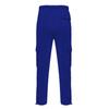 Mens Heavyweight Fleece Cargo Sweatpants Joggers Baggy Elastic Waist Drawstring Workout Pants with Pockets Winter A- Blue view 3