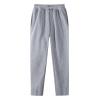 Mens Heavyweight Fleece Cargo Sweatpants Joggers Baggy Elastic Waist Drawstring Workout Pants with Pockets Winter view 2