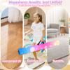 FC FUNCHEER 6FT/9FT Folding Balance Beam for Kids- Gymnastics Foam Floor Beam,Anti-Slip Bottom with Carrying Bag, Faux Suede Covered,Gymnastics Equipment for Home (Faux Suede, Colorful Rainbow, 9FT) view 4