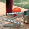 Gnbzxce Aluminum Alloy Hot Bowl Pot Clip Pan Grippers Hot Pot Holder Lifter Clip Clamps for Outdoor Cooking Picnics view 4