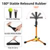 23.5 to 39.76 Inches Baseball Tee for Kids, Batting Tees for Baseball with Carry Bag, Portable Stable Tanner Tee, Baseball Training Equipment Aged 5-12, Softball Tee for Batting and Hitting (Orange) view 4