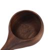 HOHXFYP 2Pcs Wooden Cup,8oz Solid Wood Camping Mug with Handles and Lanyard, Traditional Nordic Coffee Mug Hiking Cup Camping Bowl for Hot Drinks, Tea view 4