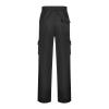Mens Heavyweight Fleece Cargo Sweatpants Joggers Baggy Elastic Waist Drawstring Workout Pants with Pockets Winter A- Black view 3