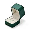 Papten PU Leather Ring Box Velvet Interior Jewelry Gift Box Ring Holder Velvet Interior For Birthday, Proposal, Engagement,Wedding, Valentine's Day Gifts (Green) view 3