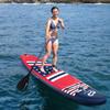 Goplus Inflatable Stand Up Paddle Board, 10FT/10.5FT/11FT SUP with Accessory Pack, Adjustable Paddle, Carry Bag, Fin, Hand Pump, Leash, Repair Kit (Stars & Stripes Type2, 10 FT) view 2