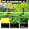 FITPARNER Kids Soccer Goal for Backyard Set - 2 Set of 5X3.6 ft (YellowBlack) view 3