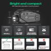 Gmconn 800 Lumen Tactical Flashlight Green Red Blue Laser LED Light Combo, Rechargeable Pistol Light with Strobe Function (Red Laser) view 2