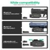 Gmconn 800 Lumen Tactical Flashlight Green Red Blue Laser LED Light Combo, Rechargeable Pistol Light with Strobe Function (Red Laser) view 3