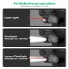 Gmconn 800 Lumen Tactical Flashlight Green Red Blue Laser LED Light Combo, Rechargeable Pistol Light with Strobe Function (Red Laser) view 4