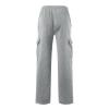 Mens Heavyweight Fleece Cargo Sweatpants Joggers Baggy Elastic Waist Drawstring Workout Pants with Pockets Winter view 3
