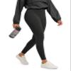 ODODOS Tummy Control 7/8 Compression Leggings for Women 25" High Waist Workout Yoga Pants with High-Positioned Pockets, Onyx Black, XX-Large view 1