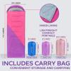 Clostnature Sleeping Bag for Adults and Kids - Lightweight Camping Sleeping Bag for Girls, Boys, Youths, Ultralight Backpacking Sleeping Bags for Cold Weather - Compression Sack Included(Left Zipper) view 2