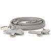 banbeln Mini Bags Leather Shoulder Strap Kit Fit For Adjustable Crossbody Small Bag (Grey-silver) view 1