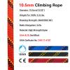 BlazeBeam Static Climbing Rope 10.5mm UIAA Static Line Rappelling Rope 60M (200ft) Nylon Kern Mantle Rope for Escape Rope Rock Climbing, Mountain Tree Climbing, Hauling, Rescue view 2