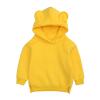 Toddler Baby Boys Girls Fleec Hoodies Pullover Sweatshirt Hooded Bear Ears Solid Thick Cute (Yellow, 12-24 Months) view 1
