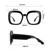HYffUUOP Eyewear Oversized Eyewear Frames Square Eyeglass Frames with Clear Lenses Glasses Frames Eyeglasses view 2