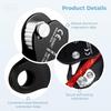 LUMINFLY Fall Protection Belay Device, High Strength Rappel Device Equipment for Mountaineering, Self-Locking Climbing Rope Grip Clamp, Rock Climbing Ascender, Climbing Rope Grab view 4