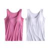 ,2 Pack Tank Tops for Women 2024 Cami Built in Bras Plus Size Shelf Bra Shirt Yoga Athleic Layering Undershirt,Camouflage,Large view 1