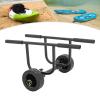 CAIHAOA Heavy Duty Kayak Cart, 220 Lbs Weight Capacity Heavy Duty Dolly, Adjustable Width & Nonslip Support Foot, Trolley Carrier with 8 Inch Textured Wheels, for Kayak and Canoe Float Mats Jon Boats view 3