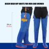 JCWGLY Men Women Hip Waders Boots for Fishing Hunting with Pockets, Lightweight PVC Waterproof Hip Boots Anti-Slip Rain Boots(5.5) view 2