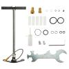 HEVIRGO PCP Hand Pump-3 Stage 30MPA 4500 PSI High Pressure Air Pump,Air Filling Stirrup Pump Stainless Steel Folding Car Tyre Inflator for Airguns Scubas Tank Paintball Filling Tire Gas Cylinder view 2