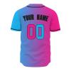 Custom Baseball Jersey Personalized Button Down Baseball Shirts Name Number for Men Women Kids view 3