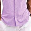 QOAAIE 3 Pack Men's Short Sleeve Linen Shirts Casual Button Down Collar Shirt Summer Beach Hawaiian Vacation Shirts (Purple/Pink/Pink2,XXL) view 4