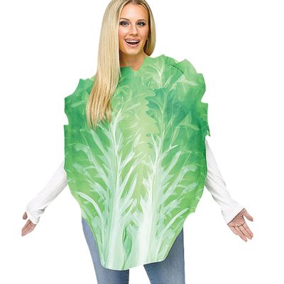 Halloween Costumes, Food Costume Adult, Funny Realistic Lettuce Food Costume for Adult Fruit & Veggie Soft Skin-Friendly One Size Fits All Costume Colorful Fruit Costume for Themed-Party Cosplay