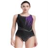 HULIJA Rhythmic Gymnastics Leotard Adult Women Sleeveless Lyrical Ballet Leotard Gymnastics Dance Outfit Purple X-Large view 1