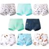 Child Boy Undwear Cotton Boxer Briefs Breathable Kids Animal Car Children Underpants Soft 8 Packs For 4-14 Kids (US, Digital, 3, Regular, Navigation Space) view 1