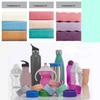 3 Piece Personalized Baby Bottle Labels for Daycare School Summer Camp Customized Children's Water Bottle Name Bands Custom Engraved Reusable Silicone Cup Bands Labels view 4