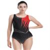Sinleey Women Rhinestone Rhythmic Gymnastics Leotard Sleeveless Ballet Tank Leotard Dance Competition Costume Red XX-Large view 1