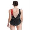 Sinleey Women Rhinestone Rhythmic Gymnastics Leotard Sleeveless Ballet Tank Leotard Dance Competition Costume Red XX-Large view 4